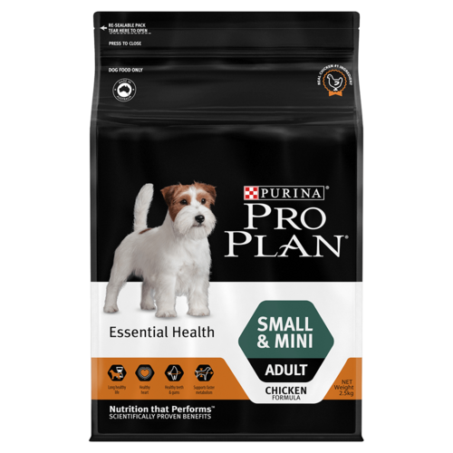 Pro Plan Adult Small & Mini Essential Health Dry Dog Food Chicken 2.5kg