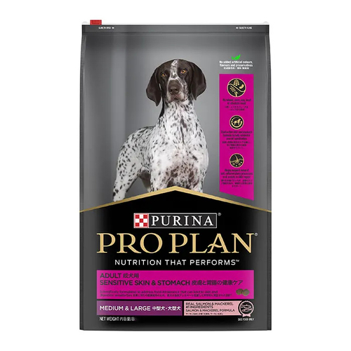 Pro Plan Adult Sensitive Skin & Stomach Medium & Large Breed Dry Dog Food 3kg