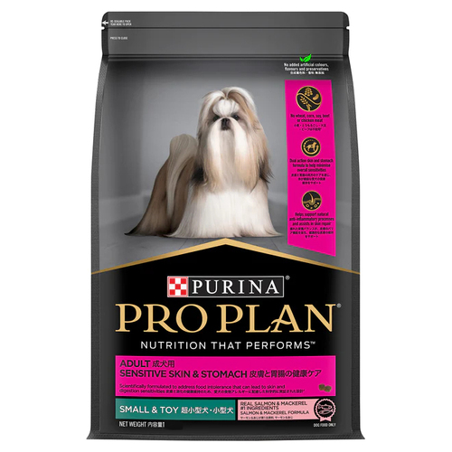 Pro Plan Adult Sensitive Skin & Stomach Small & Toy Breed Dry Dog Food 7kg