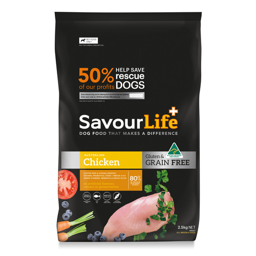 Savour Life Adult Grain Free Dry Dog Food Chicken 2.5kg