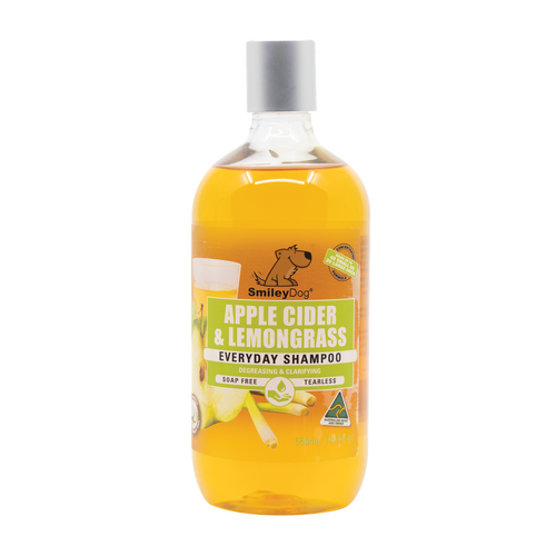 Smiley Dog Apple Cider & Lemongrass Pet Dog Everyday Shampoo 500ml
