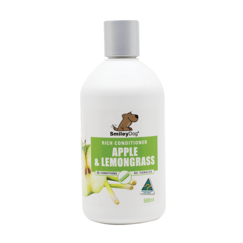 Smiley Dog Apple & Lemongrass Pet Dog Grooming Conditioner 500ml