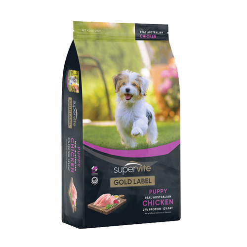 Super Vite Puppy Gold Label Dry Dog Food w/ Australian Chicken 3kg