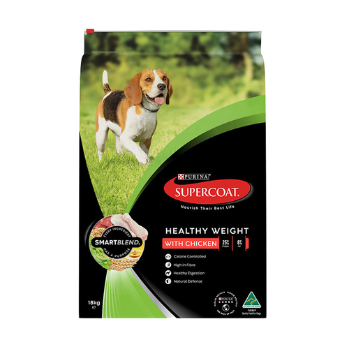 Supercoat Adult SmartBlend Healthy Weight Dry Dog Food w/ Chicken 2.6kg