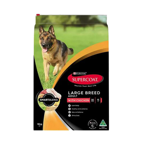 Supercoat Adult Large Breed SmartBlend Dry Dog Food w/ Chicken 18kg