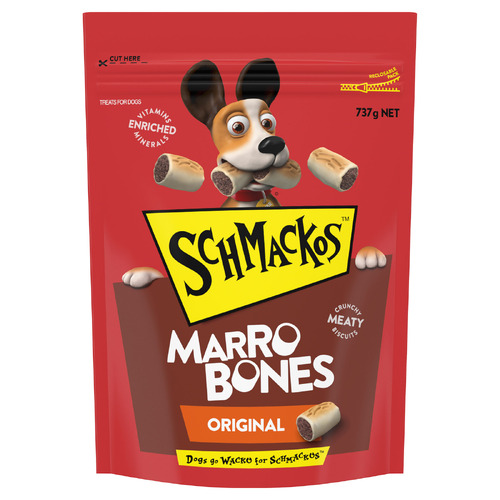Schmackos Marrobones Original Crunchy Biscuit Dog Treats 737g
