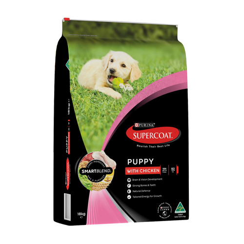 Supercoat Puppy SmartBlend Dry Dog Food with Real Chicken 18kg