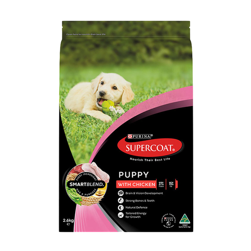 Supercoat Puppy SmartBlend Dry Dog Food with Real Chicken 2.6kg