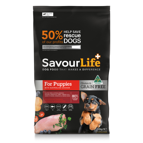 Savour Life Puppy Grain Free Dry Dog Food Chicken 10kg