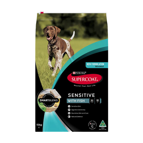 Supercoat Adult SmartBlend Sensitive Dry Dog Food w/ Fish 15kg