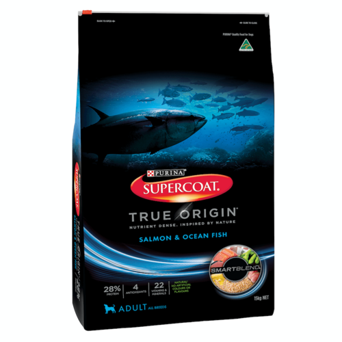 Supercoat True Origin Smartblend Adult Dry Dog Food Salmon & Ocean Fish 2.5kg