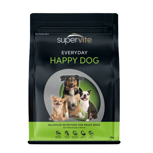 Supervite Adult Everyday Happy Dog Balanced Nutrition Dry Dog Food 3kg
