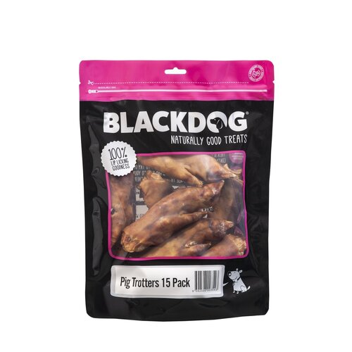 Blackdog Pig Trotters Natural Dog Chew Treats 15 Pack