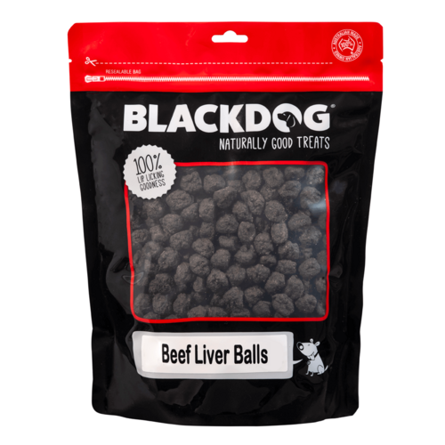 Blackdog Beef Liver Balls Dog Training Treats 1kg