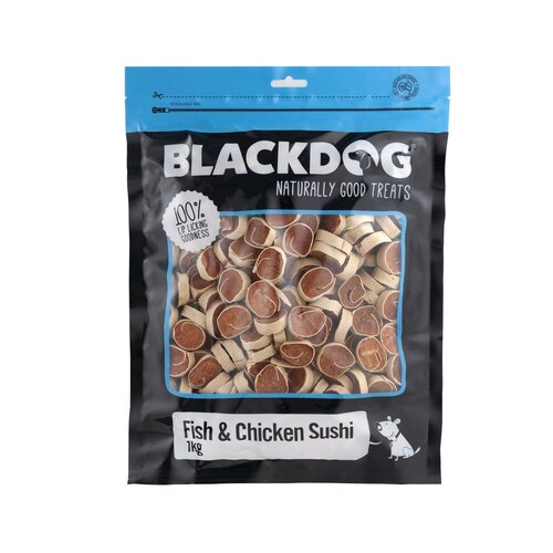Blackdog Fish & Chicken Sushi Natural Dog Chew Treats 1kg