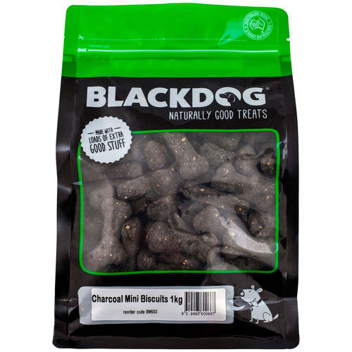 Blackdog Mini Charcoal Biscuits Oven Baked Pet Dog Tasty Treats 1kg