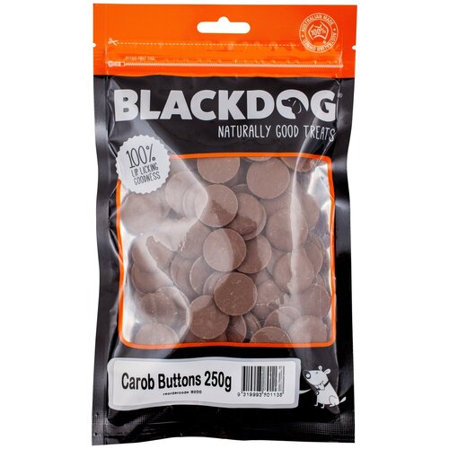 Blackdog Carob Buttons Dog Training Treats 250g