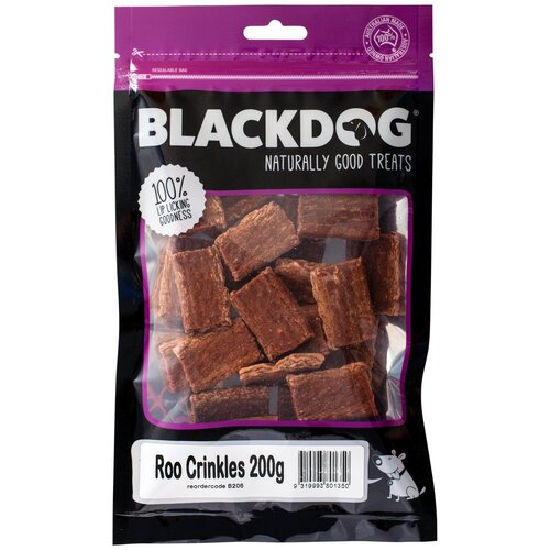 Blackdog Roo Crinkles Natural Dog Chew Treats 200g
