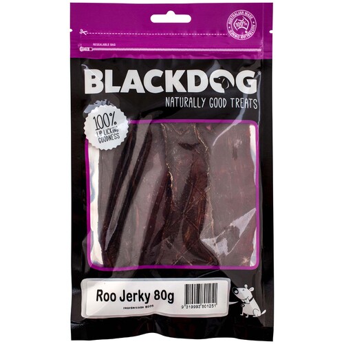 Blackdog Roo Jerky Natural Dog Chew Treats 80g