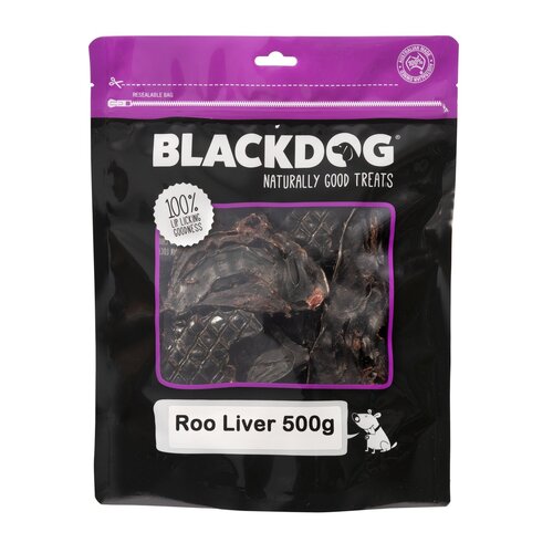 Blackdog Roo Liver Natural Dog Chew Treats 500g