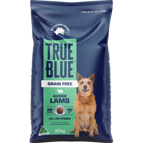 True Blue All Life Stages Grain Free Dry Dog Food with Aussie Lamb 20kg