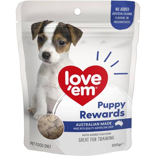 Love Em Puppy Rewards Liver Dog Training Treats 200g
