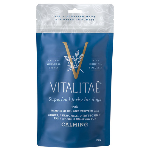 Vitalitae Calming Superfood Jerky Dog Natural Treat Lamb 150g