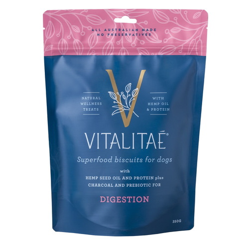 Vitalitae Digestion Superfood Biscuits Dog Natural Treats Chicken 350g