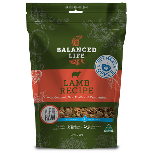 Balanced Life Rehydrate Dog Food Topper Lamb Recipe 200g