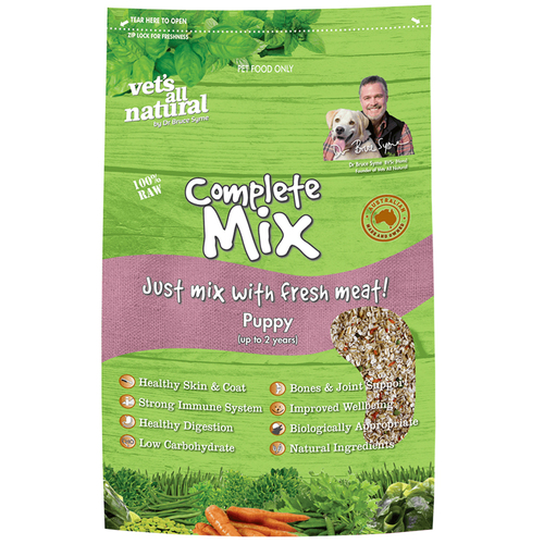 Vets All Natural Complete Mix Puppy Dog Food 1kg 