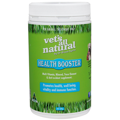 Vets All Natural Health Booster Cat Dog Vitamin Supplement 500g 
