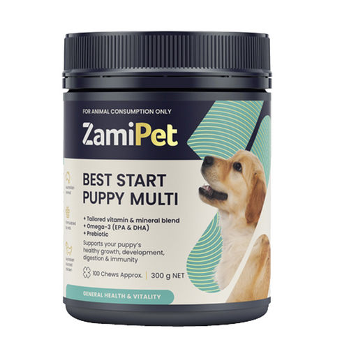 Zamipet Best Start Puppy Multi Chew Supplements 100 Pack 300g