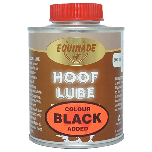 Equinade Hoof Lube Black Horse Shoe Moisture Hooves Horse Care 500ml 
