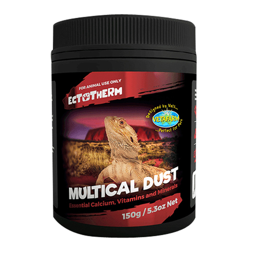 Vetafarm Ectotherm Multical Dust Reptile Supplement 150g