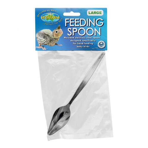 Vetafarm Stainless Steel Moulded Feeding Spoon Large