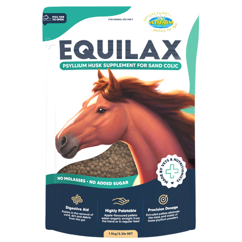 Vetafarm Equilax High Fibre Apple Flavour Pellet Horse Food 1.5kg