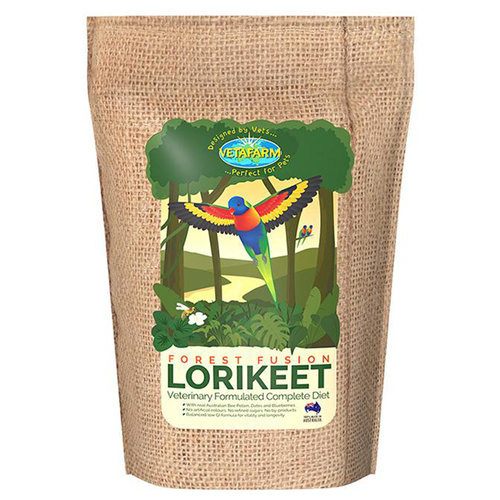 Vetafarm Forest Fusion Lorikeet Lori Pet Exotic Bird Diet 2kg 