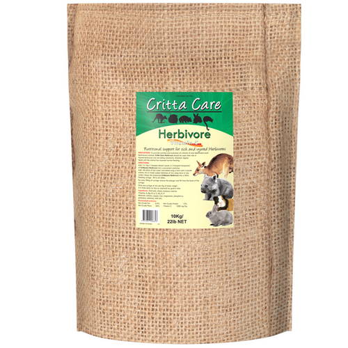Vetafarm Herbivore CrittaCare for Cavies Kangaroos Wombats & Possums 10kg