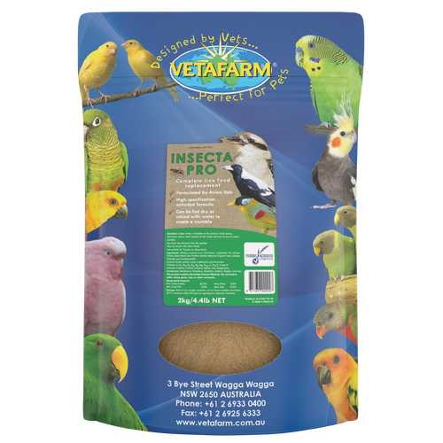 Vetafarm Insecta-Pro Complete Live Food Replacement for Birds 2kg