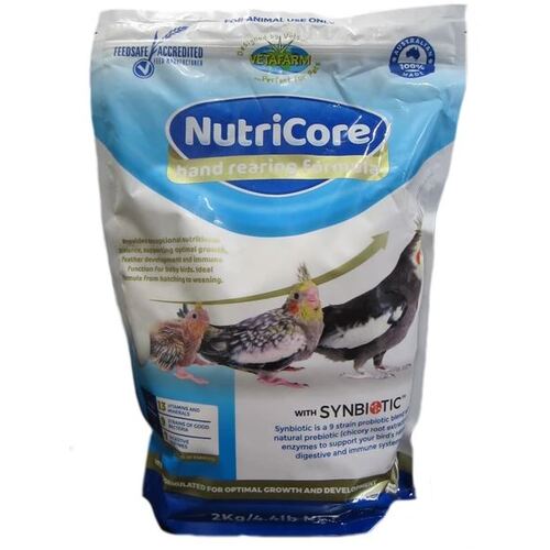 Vetafarm Nutricore Hand Rearing Baby Birds Formula 2kg