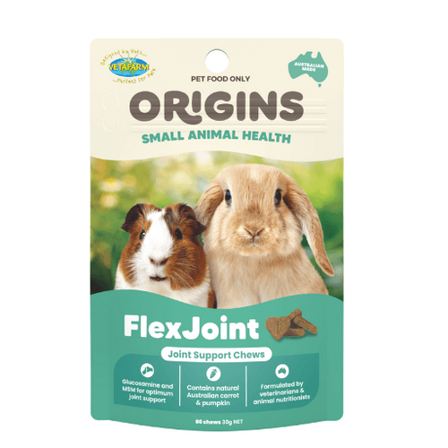 Vetafarm Origins Small Animal Health FlexJoint Joint Support Chews 60 Pack