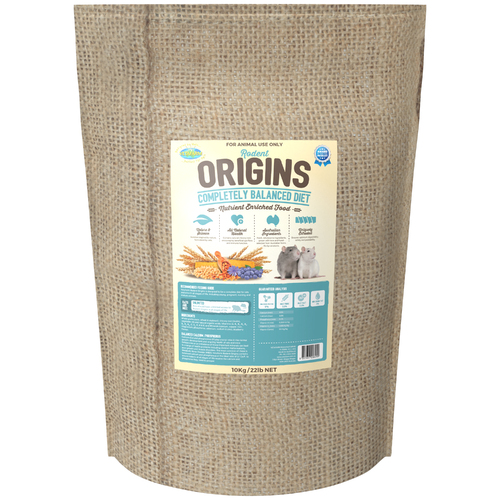 Vetafarm Origins Extruded Pellet Pet Rodent Rat Mice Diet Food 10kg 