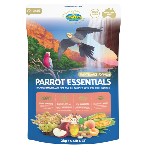 Vetafarm Parrot Essentials Balanced Maintenance Diet for All Parrots 2kg