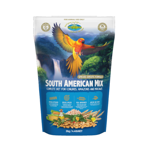 Vetafarm South American Large African Parrot Bird Food Mix 2kg 