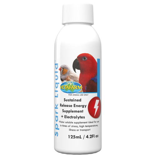 Vetafarm Spark Liquid Energy Supplement + Electrolytes for Birds 125ml