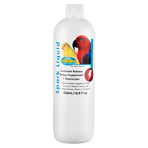Vetafarm Spark Liquid Concentrate Energy Electrolyte Bird 500ml 