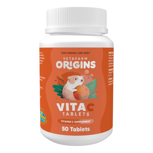 Vetafarm Origins Vita C Tablets for Guinea Pig Health 50 Pack