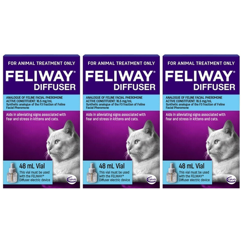 3 x Feliway Calming Refill For Kittens & Cats 48ml Triple Pack
