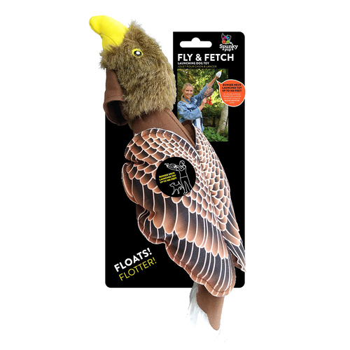 Spunky Pup Fly & Fetch Eagle Interactive Play Dog Toy