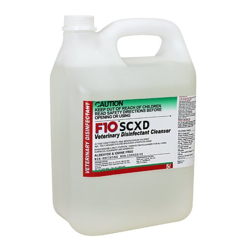 F10 SCXD Veterinary Disinfectant Cleanser Clear 5L
